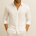 Camisa de Lino Blanca Hombre - Montserrat