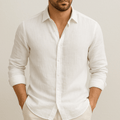 Camisa de Lino Blanca Hombre - Montserrat