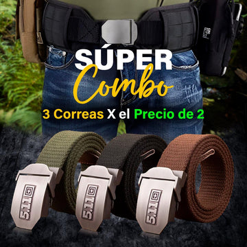 Promoción X3 Correa Táctica Cinturón Militar Ajustable Correa Reata LSD-01 - Montserrat