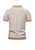 Playera Polo Hombre Casual Manga Corta Listrada con Detalles Ocos - Montserrat