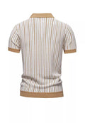 Playera Polo Hombre Casual Manga Corta Listrada con Detalles Ocos - Montserrat